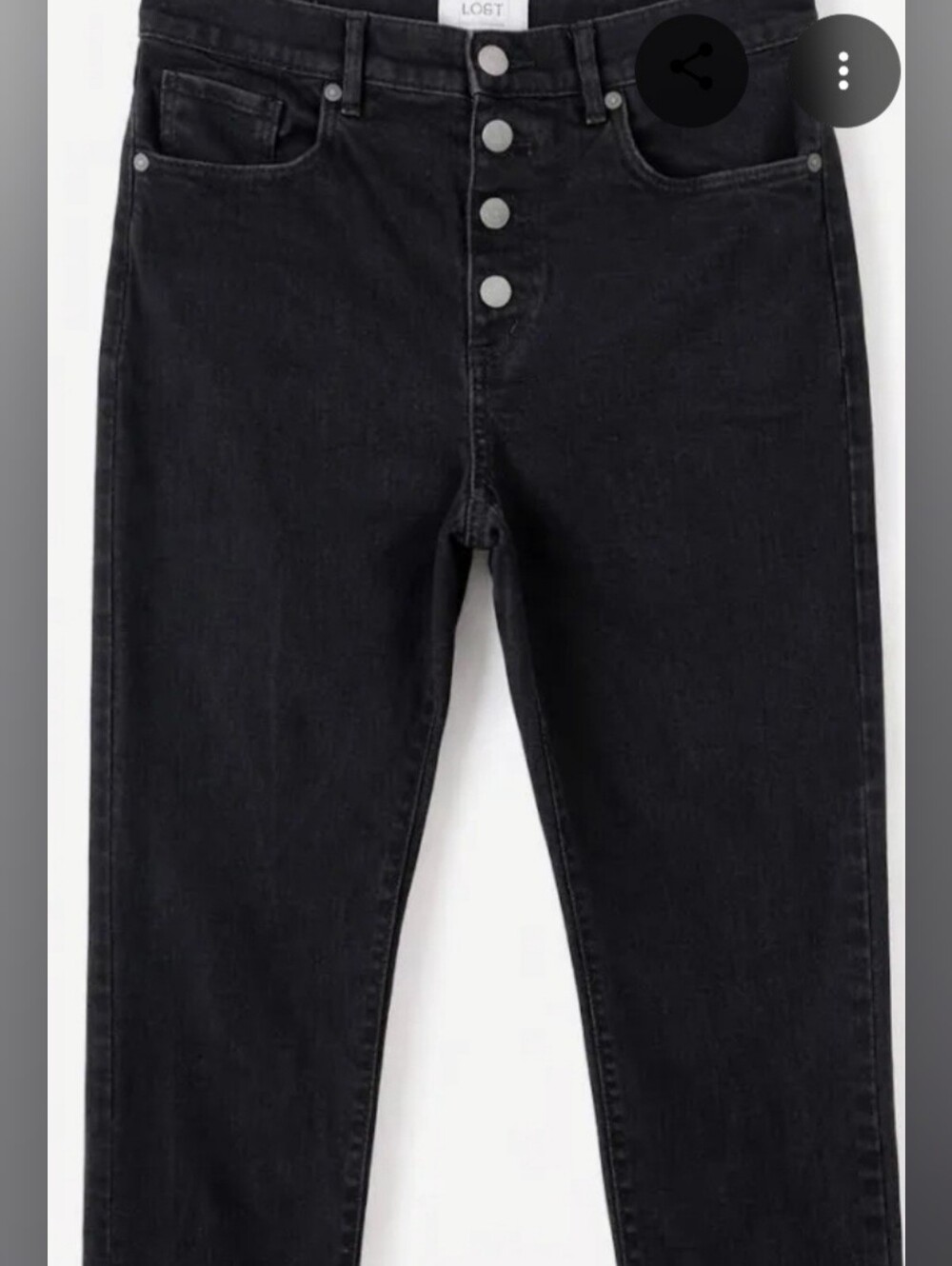 LOFT Black Button-Fly Men's Jeans